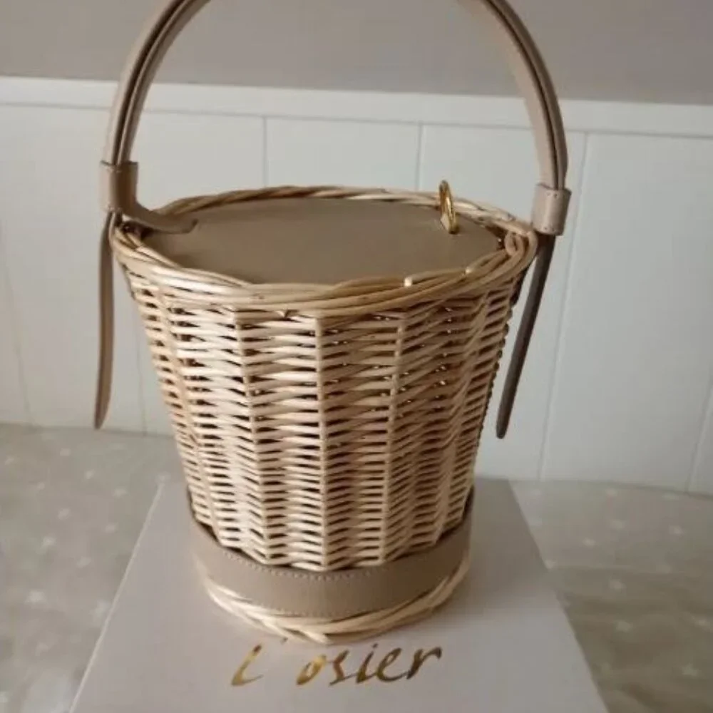 RARE Polène L’Osier Basket Bag in Sand - Picture 3 of 9